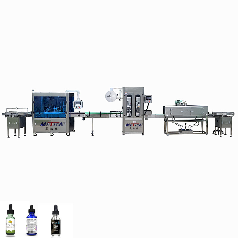 Capacity Filling and Capping Machine Voltage Adjustable Servo Piston Fillers 99% Capping Rate