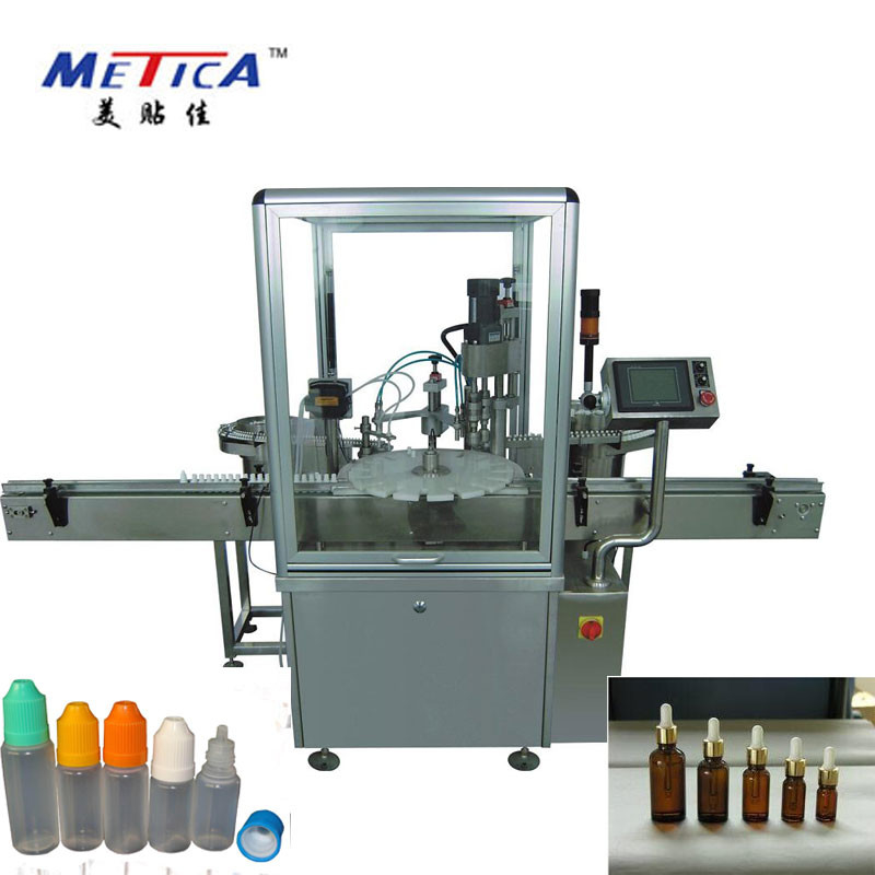 Precision 10ml-100ml Monoblock Filling Capping Machine with Servo Motor Driven Piston Technology