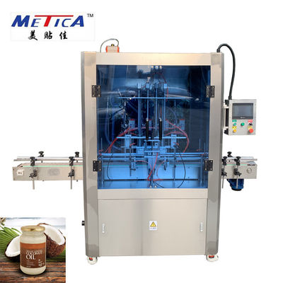Машина завалки 220V опарника кокосового масла стеклянная 1000bph-1500bph